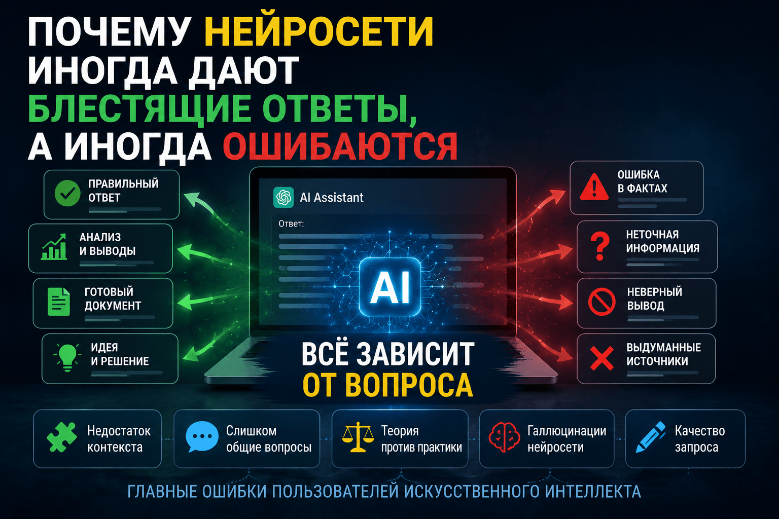 Почему нейросети дают разные ответы в бухгалтерии и финансах